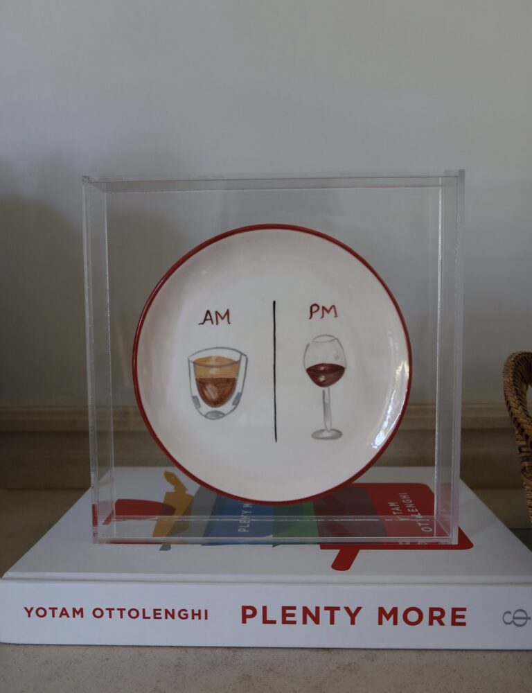 Acrylic Piece | AM. PM – borda vinho