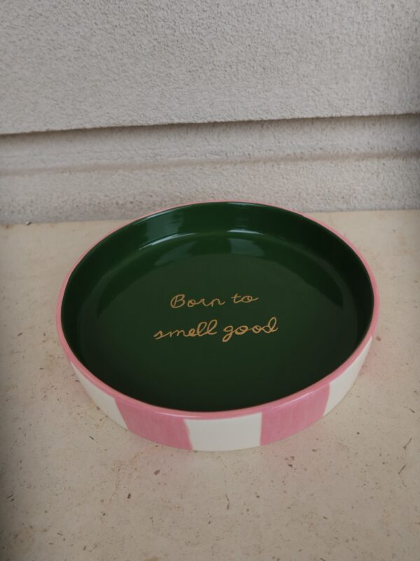 Bandeja perfume | Rosa & verde musgo