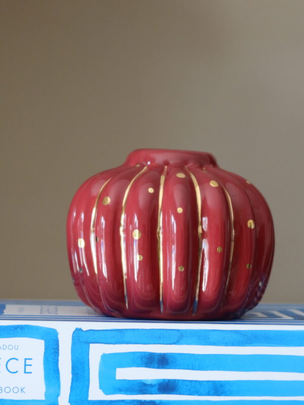 Vaso | Gold Illusion – Bordô