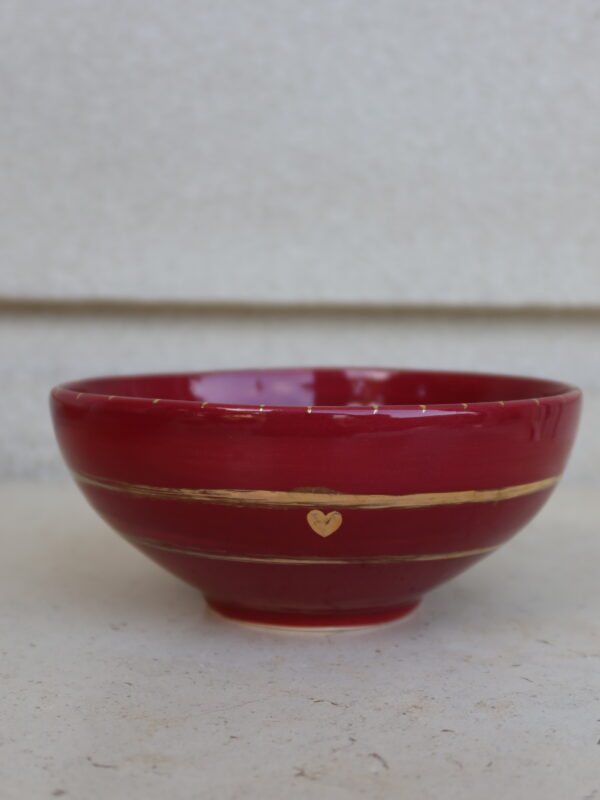 Bowl Heart | Bordô